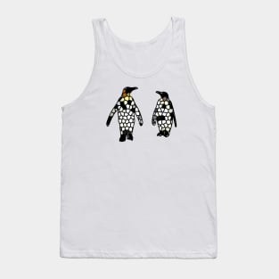 Cellular Penguin Mosaic in Digital Tank Top